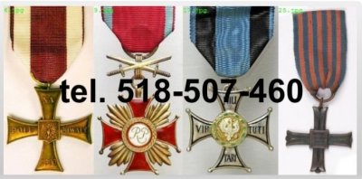 Kupie stare ordery, medale, odznaki,odznaczenia tel.518-507-460
