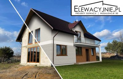 Ciesz się elewacją swojego domu dzięki projektowi elewacji Elewacyjnie.pl